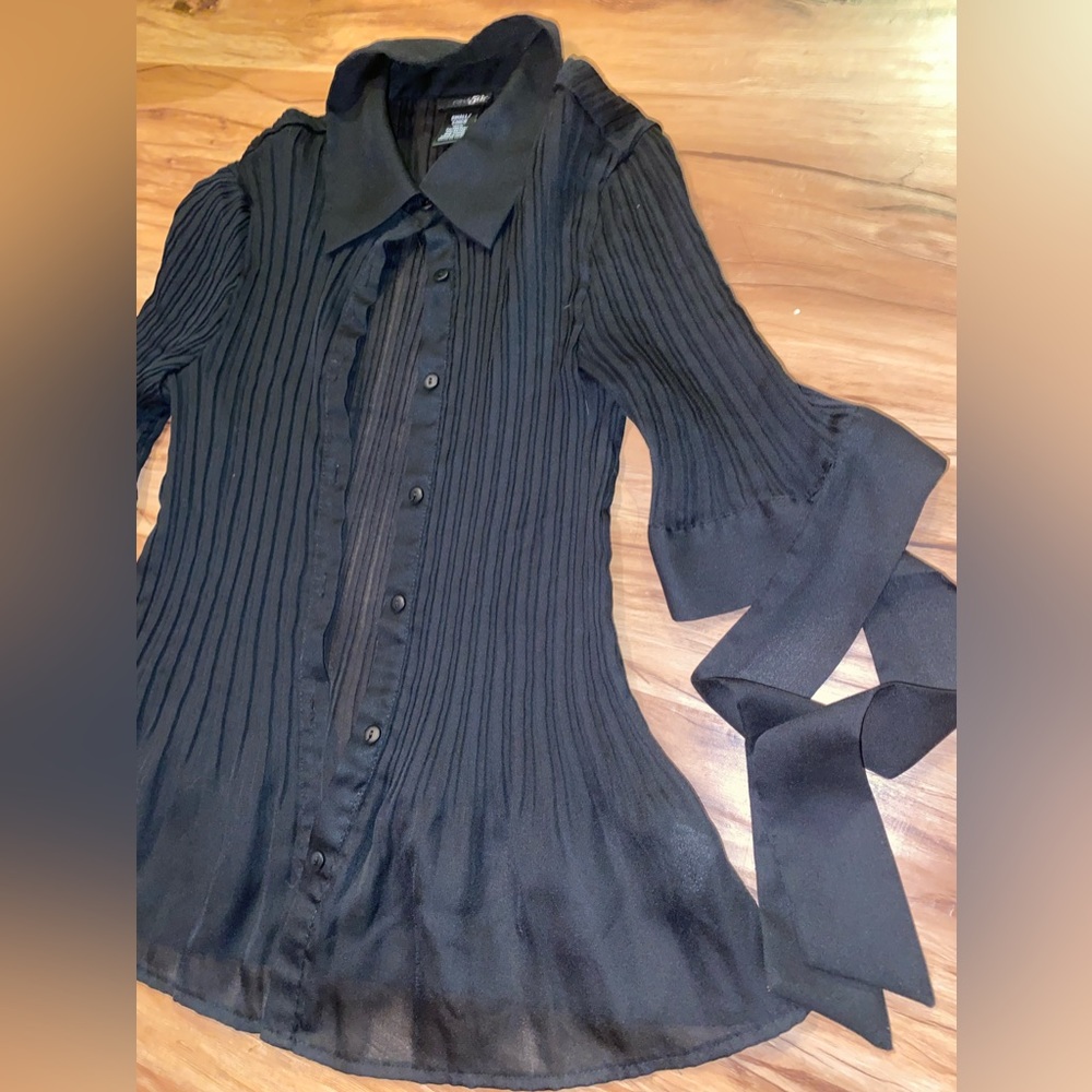button Down Blouse - Picture 2 of 3